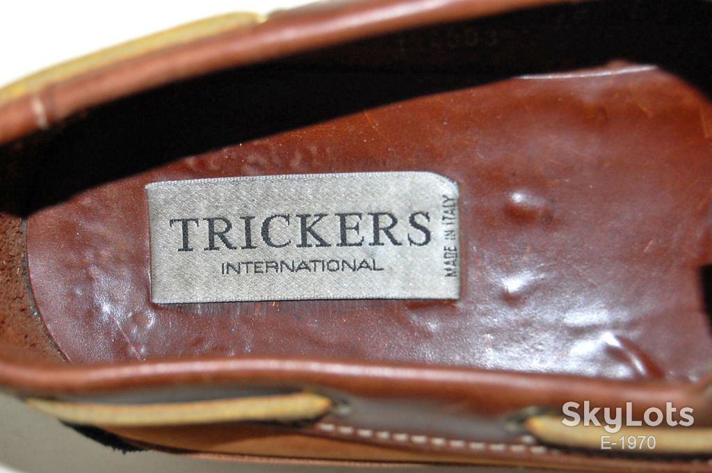 Мокасины топсайдеры TRICKERS р.45-46 original ITALY - фото фото фото 7