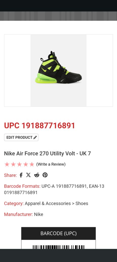 Кросівки Nike Air Force 270 Utility Volt - фото фото фото 0