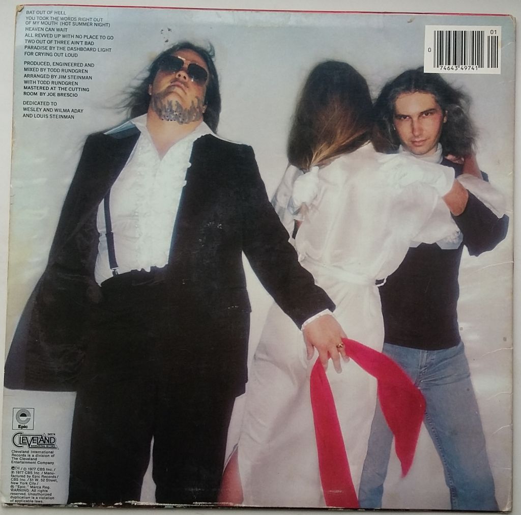 MEAT LOAF Bat Out Of Hell LP G+/VG- - фото фото фото 1