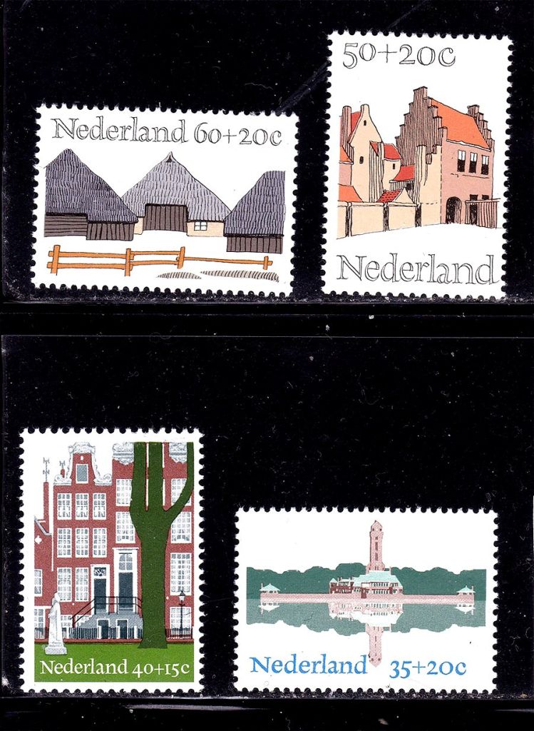 ZM Нидерланды  1974 г  MNH - архитектура - фото фото фото 0