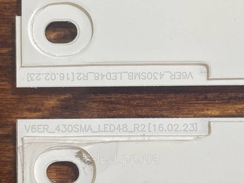 LED підсвітка V6ER-430SMA-LED48-R2  V6ER_430SMB_LED48_R2 LSF430FN01  LSF430FN01 39677A 39676A  39679 - фото фото фото 2