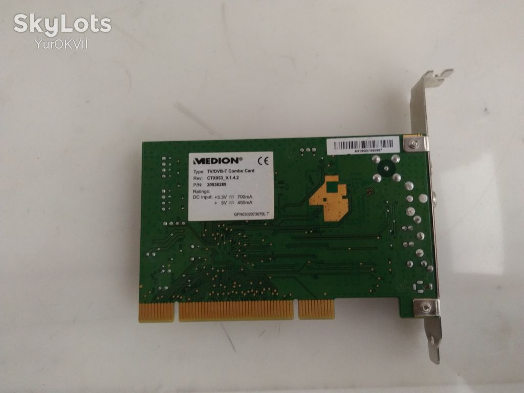 ТВ-тюнер Medion CTX953 TV/DVB-T Combo Card    (PCI)    (№55) - фото фото фото 2