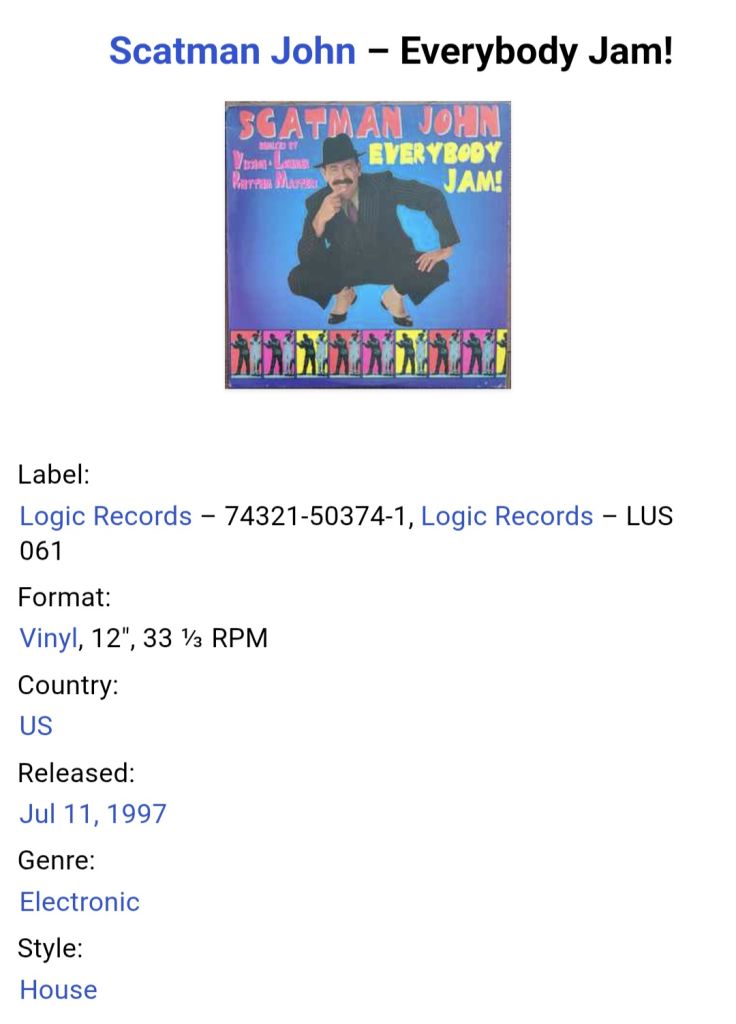 Scatman John - Everybody Jam! - 1996.  (EP). 12. Vinyl. Пластинка. USA. - фото фото фото 4