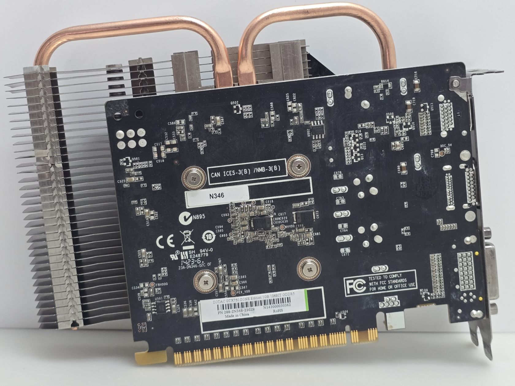 Відеокарта Zotac GeForce GTX 750 1GB SILENT   (GDDR5,128 Bit,HDMI,PCI-Ex,Б/у) - фото фото фото 2