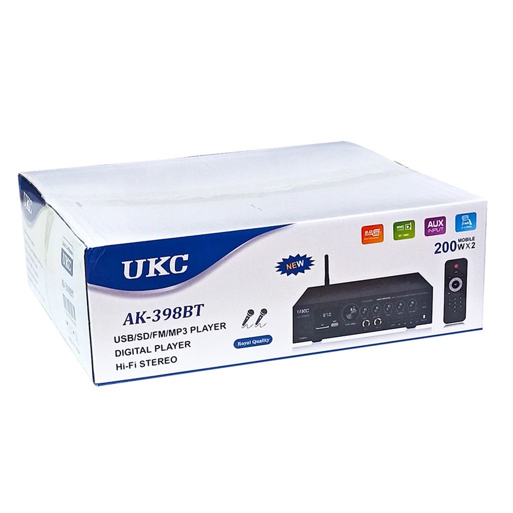 Усилитель звука UKC AK-398BT - фото фото фото 5