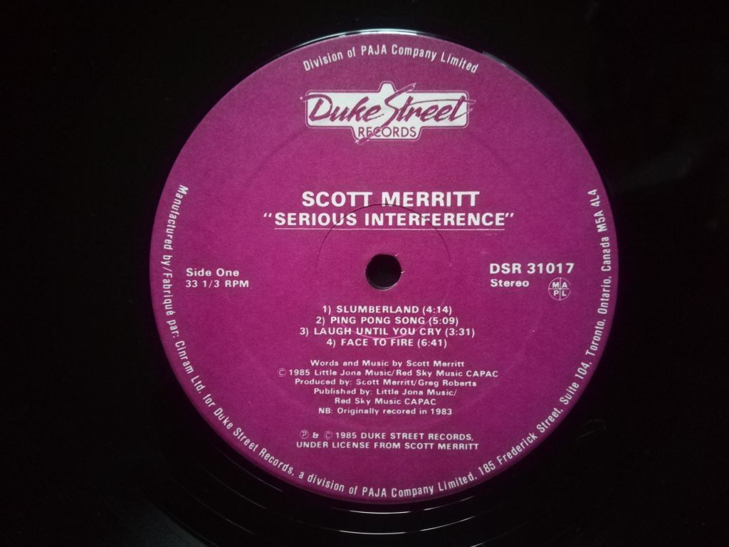 Scott Merritt-Serious interference  (2)-Ex.-Канада - фото фото фото 5