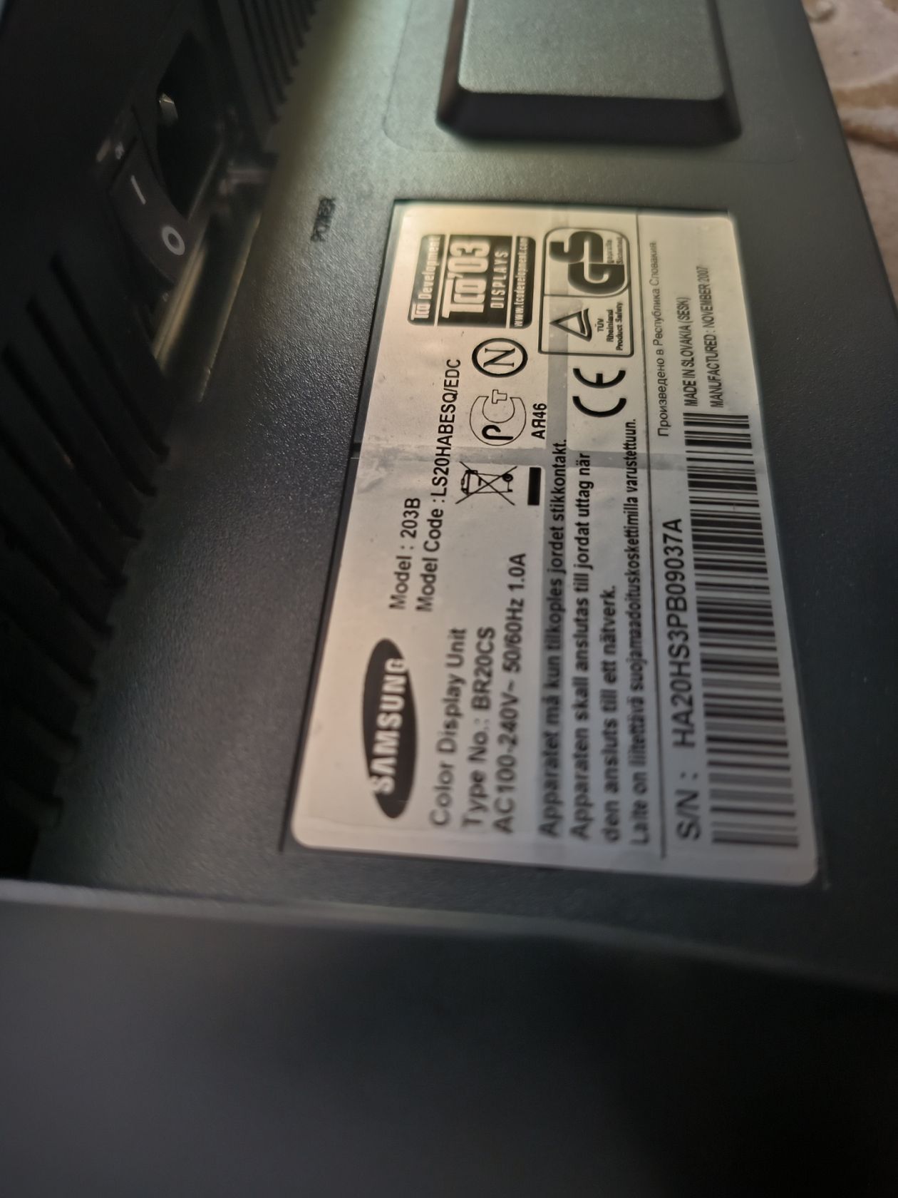 Монитор Samsung 203B vga dvi , 20 дюймов - фото фото фото 11