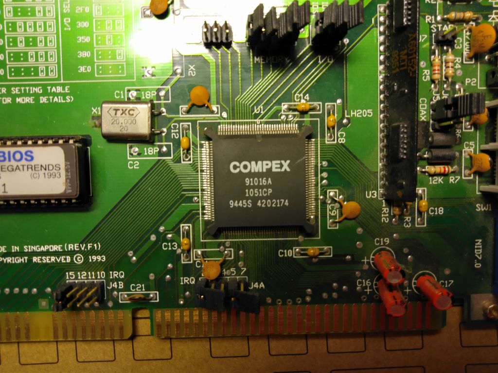 Мережева карта COMPEX ReadyLink ANET 16-1A ISA          (BNC) - фото фото фото 2