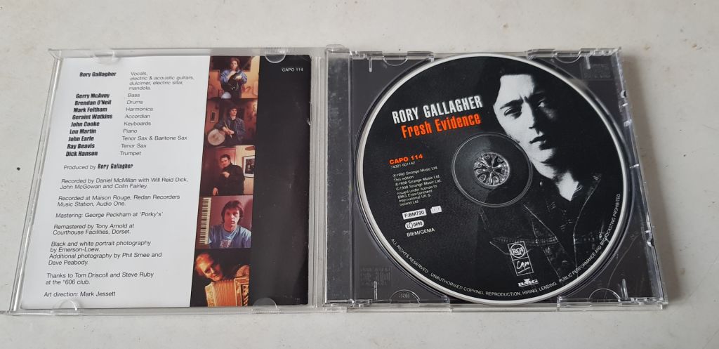 Rory Gallagher Fresh Evidence CD фірмовий - фото фото фото 2