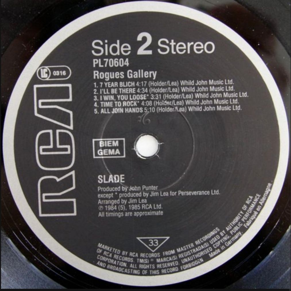 Slade - Regues Gallery - 1985.  (LP). 12. Vinyl. Пластинка. Germany - фото фото фото 3