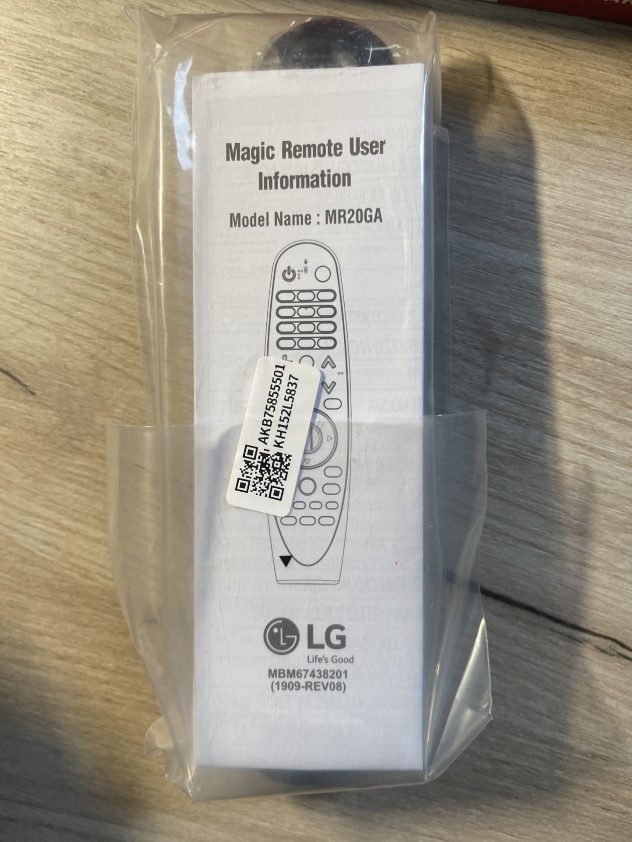 Пульт lg magic remote  akb75855501 mr20ga - фото фото фото 1