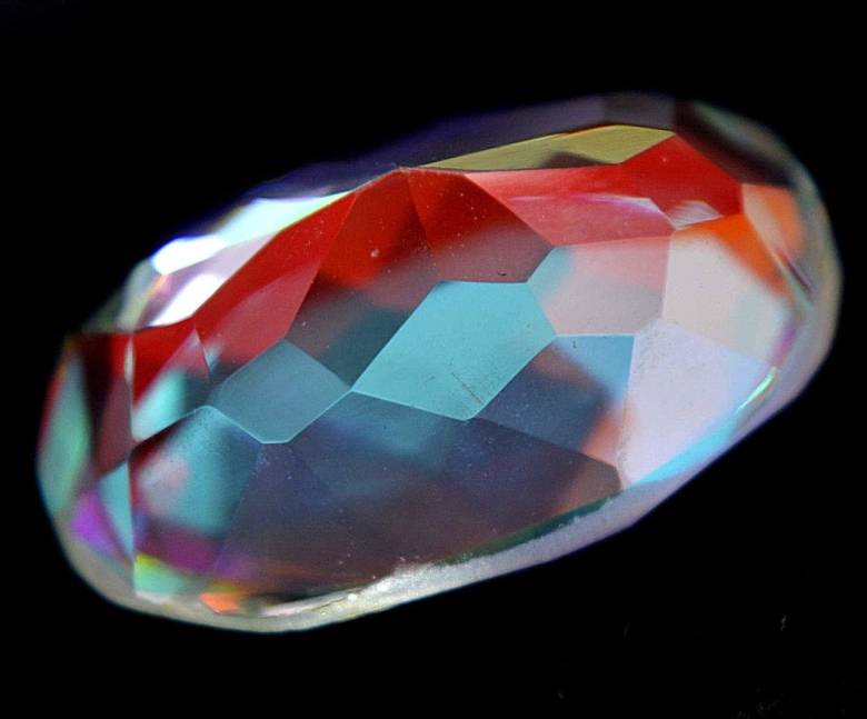 Радужный кварц 22.95 Ct Сертификат - фото фото фото 1