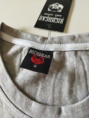 Чоловіча футболка Richbear S сіра - фото фото фото 2