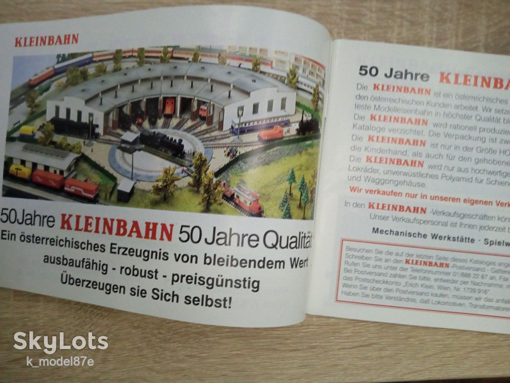 Каталог моделей железной дороги KLEINBAHN 1:87 (H0) - фото фото фото 2