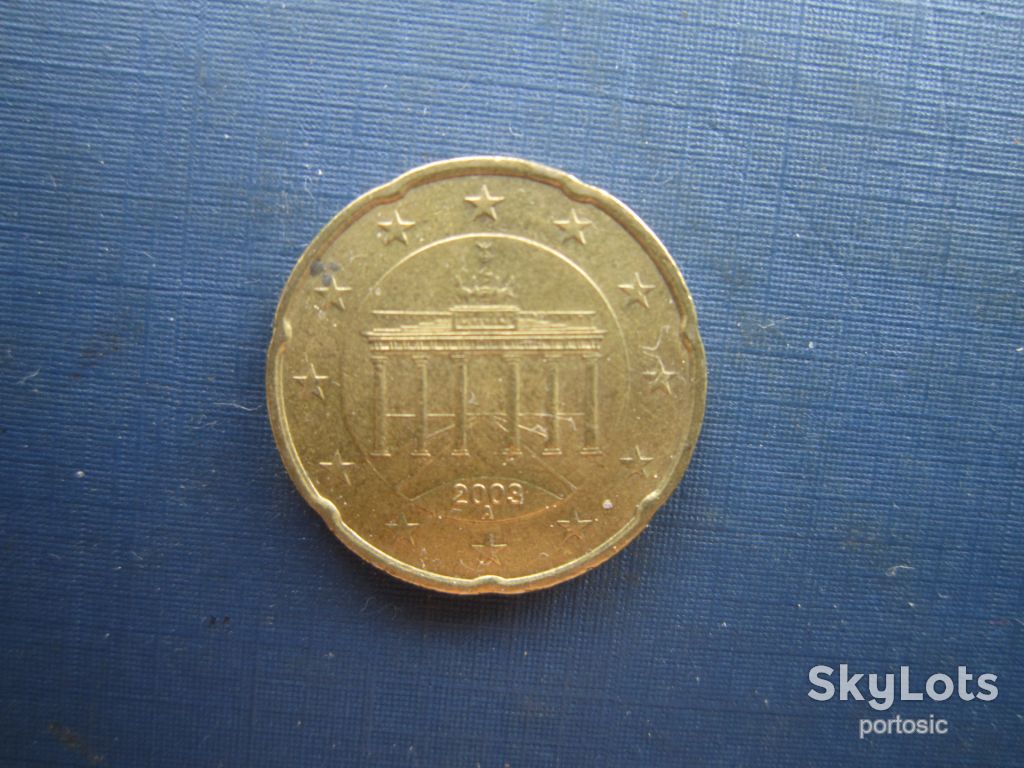 Монета 20 євроцентів Німеччина 2003 А - фото фото фото 0
