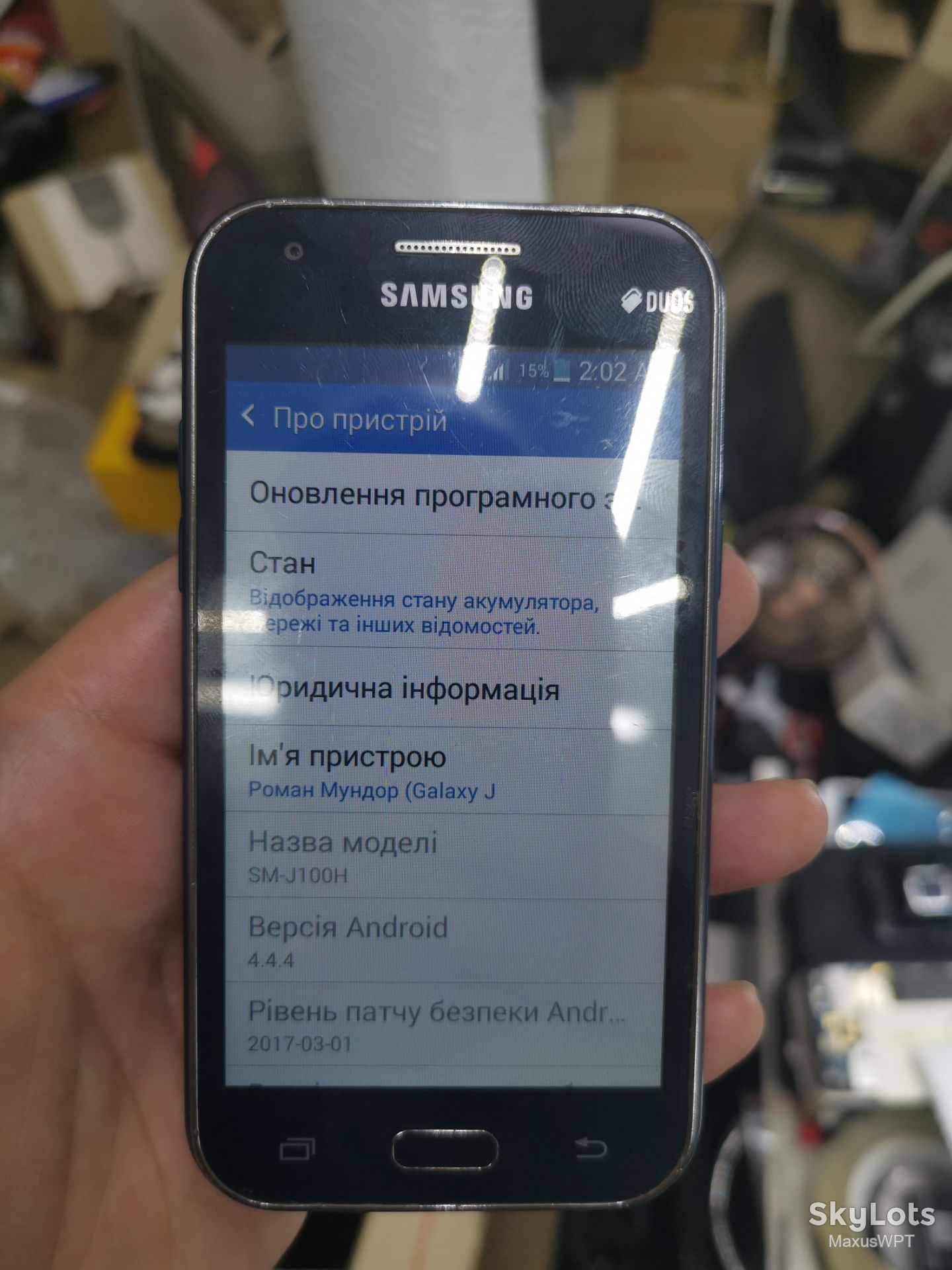 #375 Sklad Samsung  j100  blue - фото фото фото 1