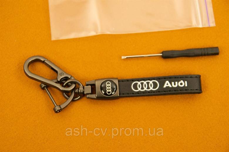 Брелок, Audi, чорний, з карабіном, для, авто, ключа, 1шт - фото фото фото 0