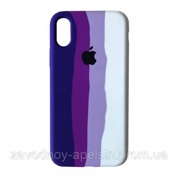 Iphone XR Чехол микрофибра Радуга Rainbow - фото фото фото 0