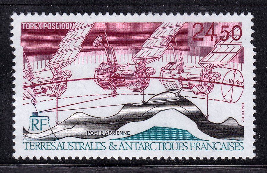 Космос . ТААФ / TAAF  1992 г  MNH - - фото фото фото 0