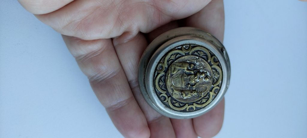 Кокаинница      (таблетница) древняя,до 2-й мировой войны cb692 - фото фото фото 7