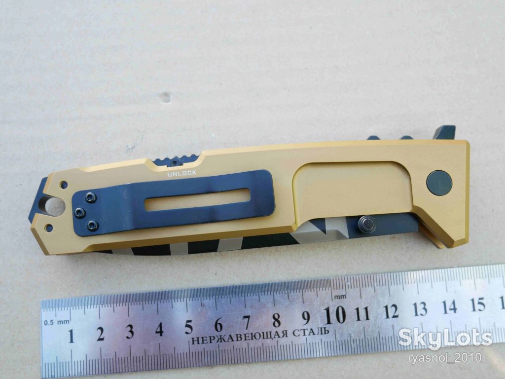 Extrema Ratio NEMESIS, Al Desert Warf, 440С, Replica, Tactical, EDC, Back Lock - фото фото фото 11