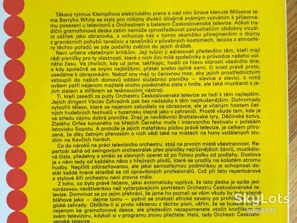 Orchestr Ceskoslovenske televize-Halo, Tady-Ex., Чехословакия - фото фото фото 3
