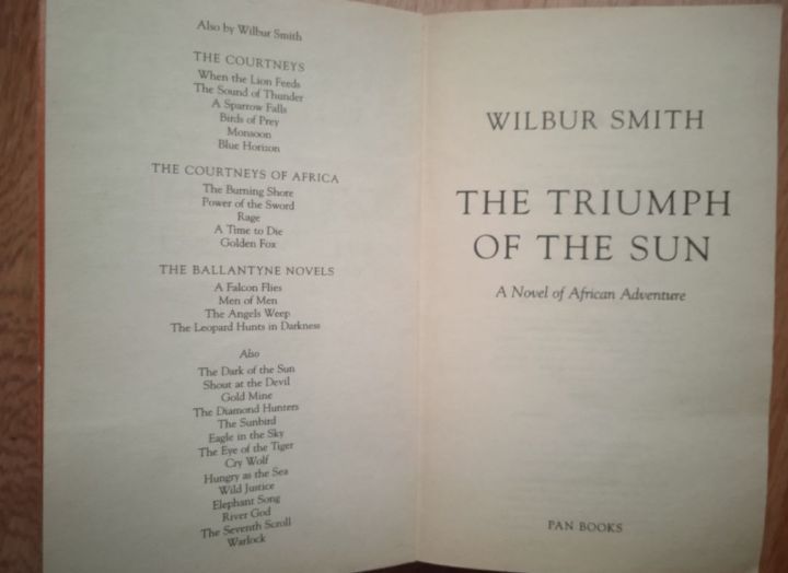Triumph Of the Sun the Wilbur Smith на английском English книга - фото фото фото 1