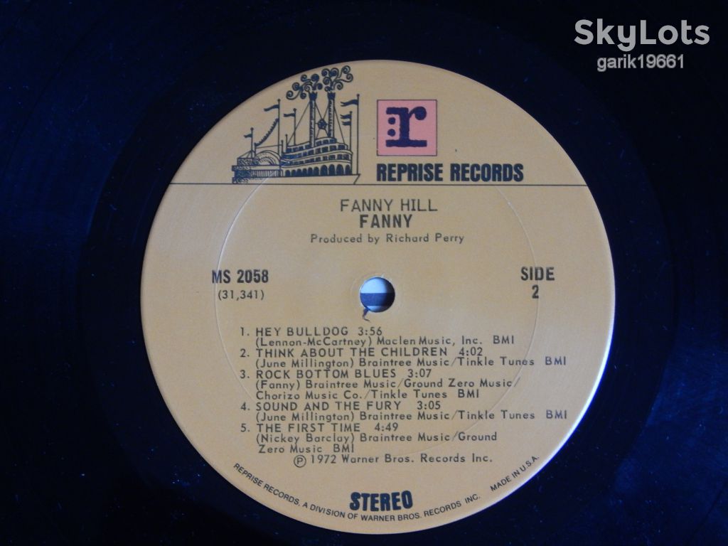 Fanny ‎– Fanny Hill   (Reprise Records ‎– MS 2058, US) EX+/EX+ - фото фото фото 3