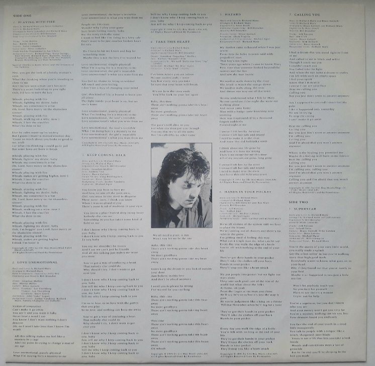Richard Marx - Rush Street - 1991.  (LP). 12. Vinyl. Пластинка. EEC. - фото фото фото 3