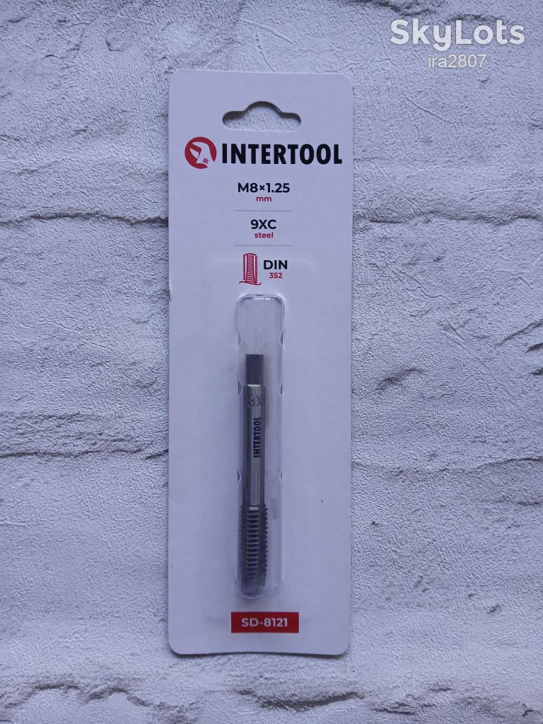 Мітчик, M8×1,25 мм INTERTOOL SD-8121 - фото фото фото 0