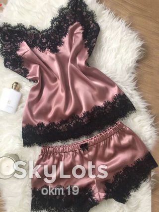 Пижама с кружевами разные цвета -  новые - фото фото фото 1