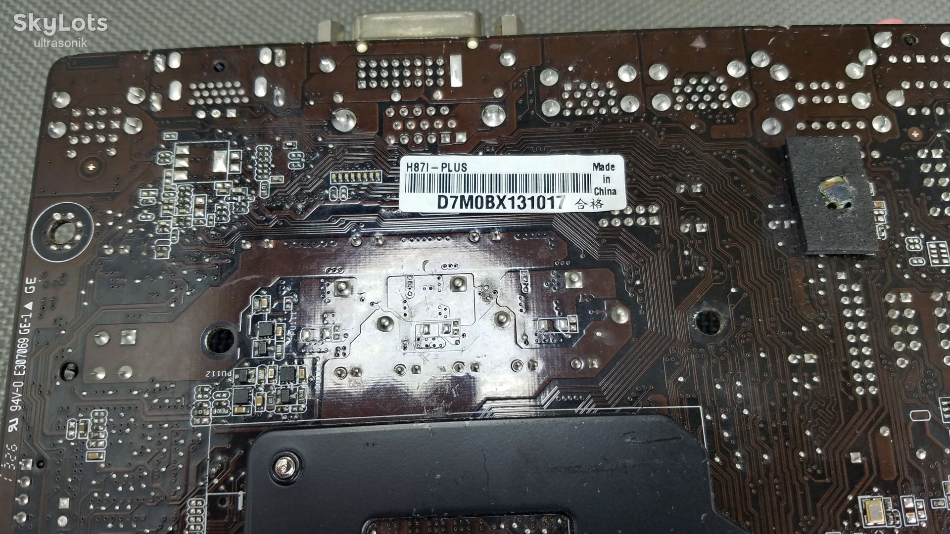 Материнская плата microATX ASUS H87i-plus LGA 1150 Вживане - фото фото фото 6