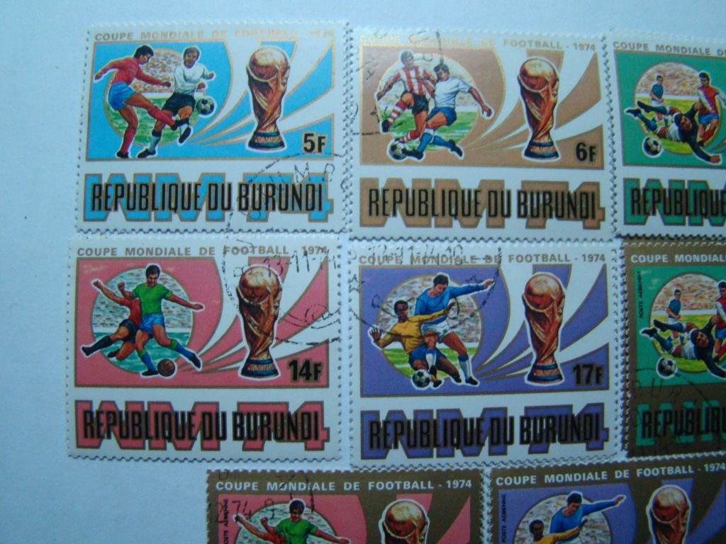 Бурунди, Михель  (Восточная Африка 2014), 1058А-1065А, Чемпионат мира по футболу, 1974. - фото фото фото 1