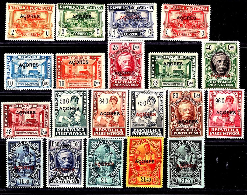 EU  Португалия  Азоры 1925 г  - 2а скана - надпечатка - фото фото фото 0