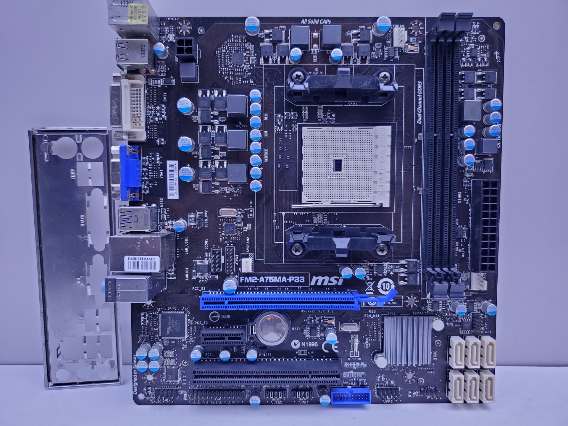 Материнська плата  sFM2  MSI FM2-A75MA-P33   (Socket FM2, DDR3, б/у) - фото фото фото 0