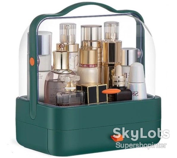 Органайзер для косметики 2 секции  (зеленый) YM206 Single Drawer | Косметический органайзер - фото фото фото 0