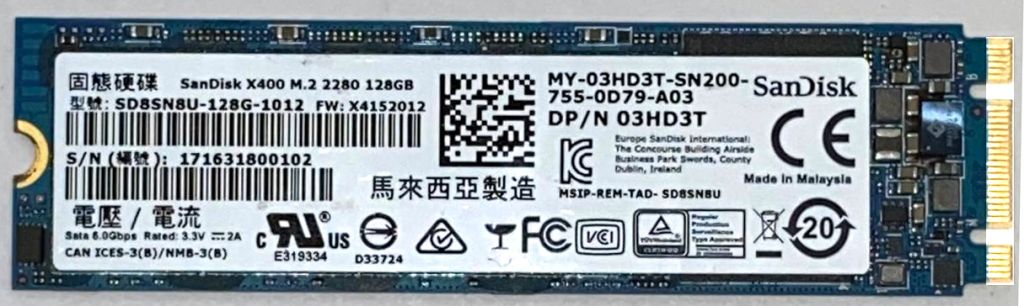 SSD 128Gb SanDisk X400 M.2 2280 SATA III  (SATA/600) - фото фото фото 0