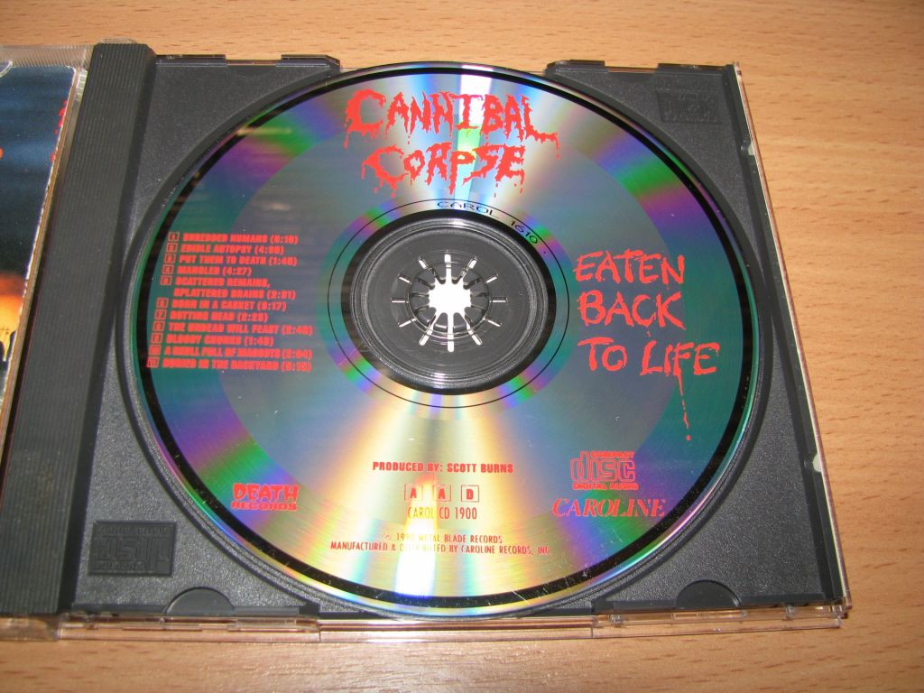 CANNIBAL CORPSE - Eaten Back To Life    (1990 Caroline 1st press,USA) - фото фото фото 2