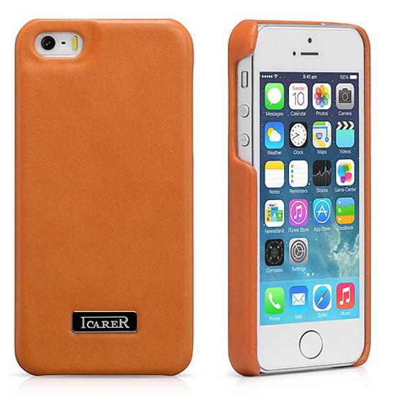 Чехол iCarer для iPhone 5/5S/5SE  Luxury Orange (RIP516Or) - фото фото фото 0