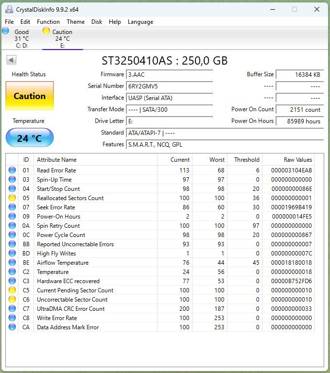 Робочий HDD 3.5" 250Gb Seagate Barracuda - фото фото фото 1