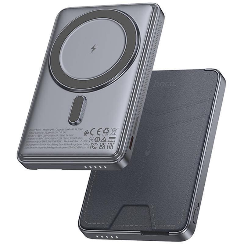 Портативний ЗП Power Bank Hoco Q46 Title PD20W з БЗП+card holder - фото фото фото 6