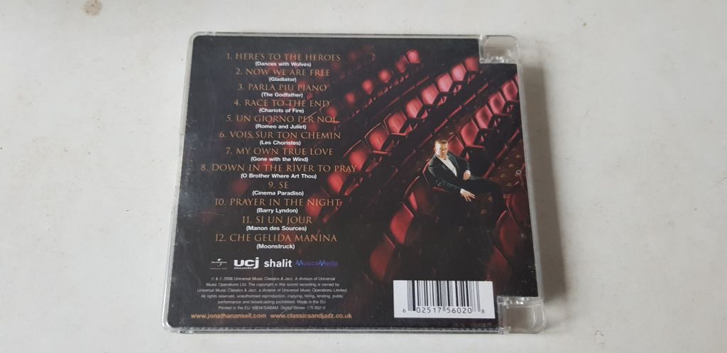 Jonathan Ansell Tenor At The Movies CD фірмовий - фото фото фото 1