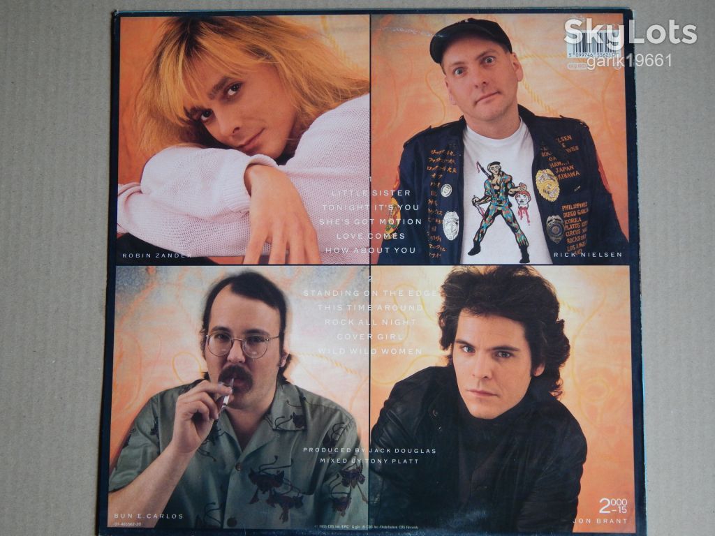 Cheap Trick – Standing On The Edge  (Epic ‎– 465562 1, Holland) insert NM-/NM- - фото фото фото 1