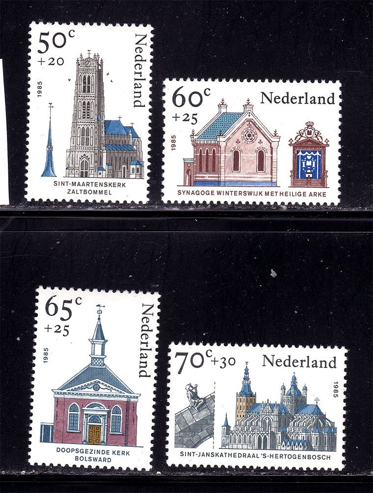 ZM Нидерланды  1985 г  MNH - архитектура - фото фото фото 0