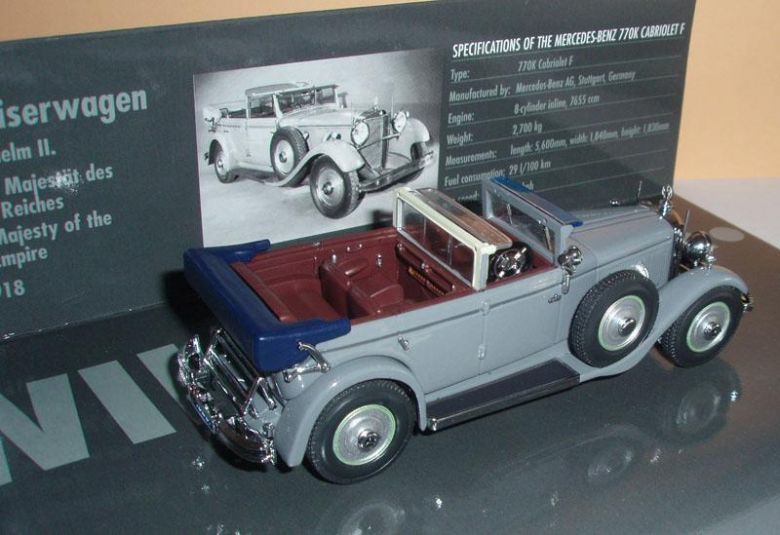 Minichamps Mercedes -Benz 770K Cabriolet F, Emperor Wilhelm II - фото фото фото 1