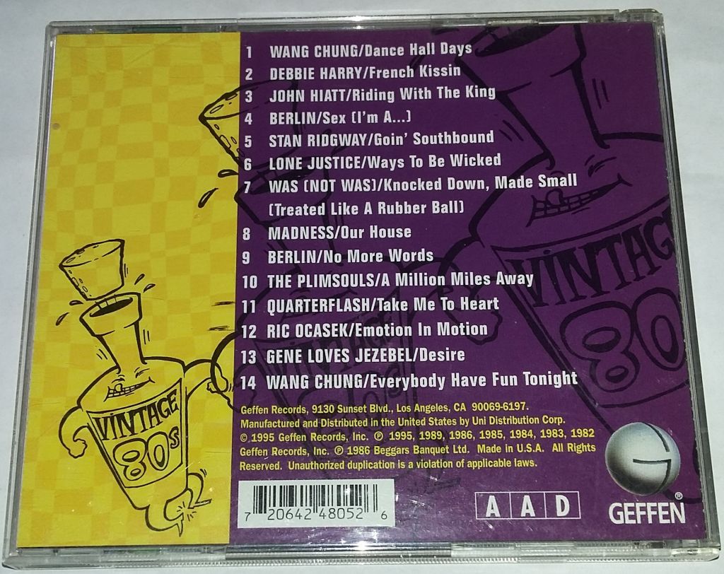 VARIOUS Geffen Vintage 80s Vol.1 CD US - фото фото фото 2