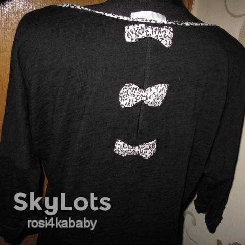 чорний светрик бантики Promod S - фото фото фото 6
