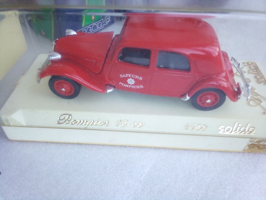 CITROEN TRACTION 15 CV SAPEURS POMPIERS 1939 by Solido 1:43 - фото фото фото 0
