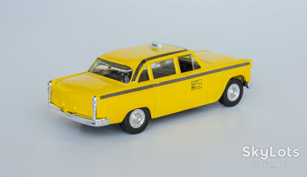 1:43 Checker Cab 1959 yellow cab, ERTL #2587 1988 - фото фото фото 4