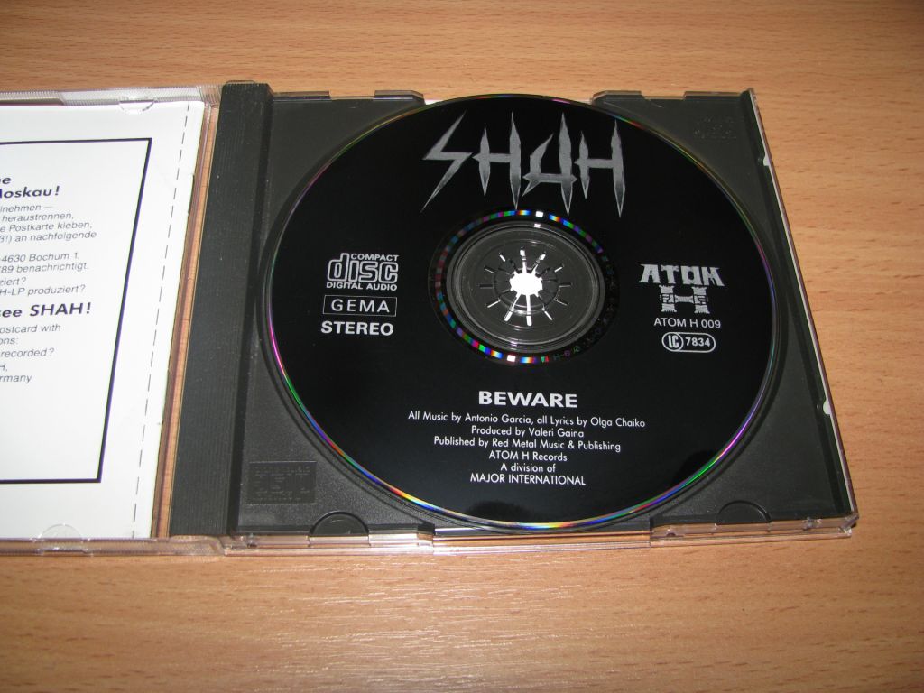 SHAH - Beware    (1989 ATOM 1st press,W.Germany) - фото фото фото 2